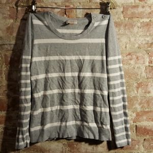 Grey & White Loft Sweater